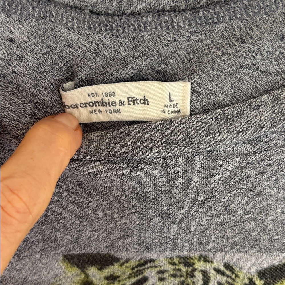 GENTLY WORN ABERCROMBIE & FITCH VERY COOL UNISEX BEACH WEAR TEE - LARGE - Picture 8 of 13